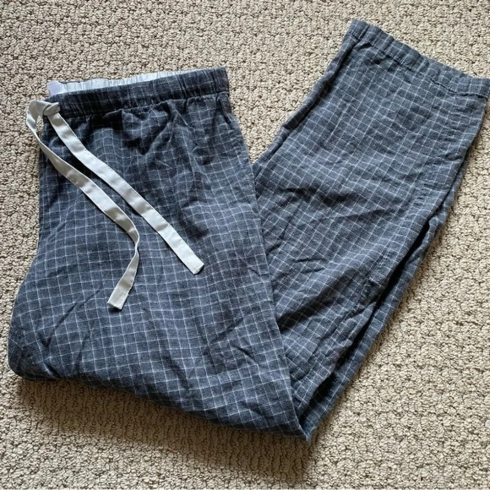 GILLIGAN & O’Malley Gray Cotton Plaid Pajama Pants Large NWOT_8